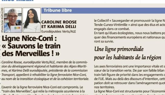 Tribune – Ligne Nice-Coni : «  Sauvons le train des merveilles »