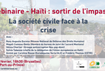 Webinaire – Haïti : sortir de l’impasse. La société civile face à la crise