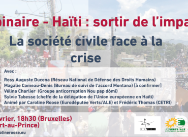 Webinaire – Haïti : sortir de l’impasse. La société civile face à la crise
