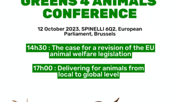 Événement Greens4Animals le 12 octobre au Parlement européen